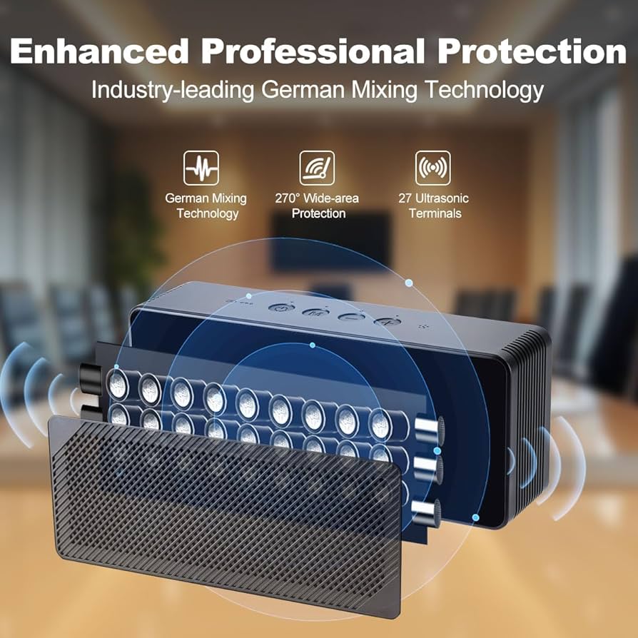 Signal Jammer Ultrasonic AntiRecording Device Portable Voice